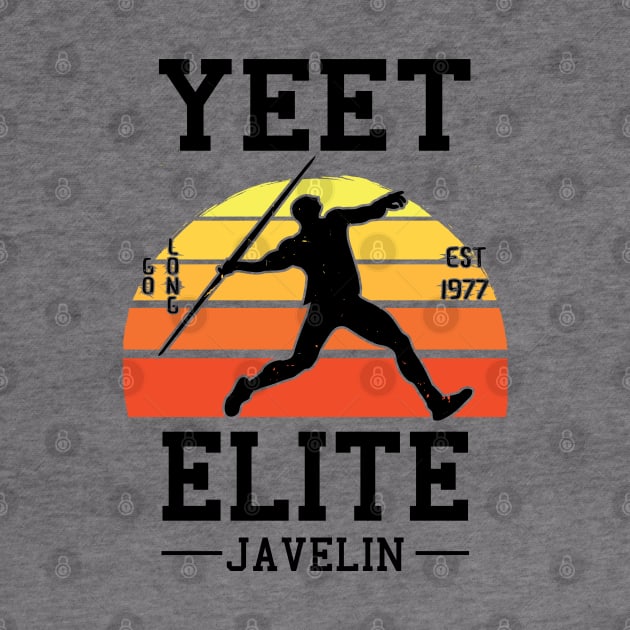 Yeet Elite Javelin Retro Track N Field Athlete by atomguy